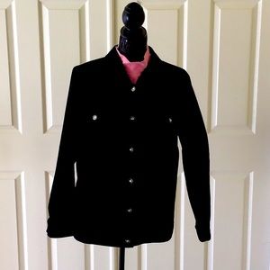 Denim & Co. Stretch Twill Jacket w/Bling Buttons